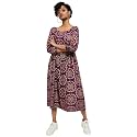 Max Women39s Rayon Printed Square Neck Midi