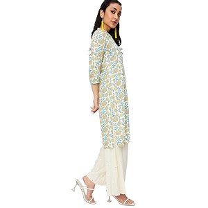 Max Womens Rayon Regular Fit Printed A-Line