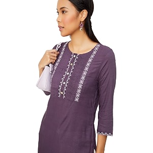Max Womens Rayon Regular Fit A Line