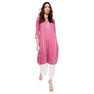 Max Womens Rayon Regular Fit A Line