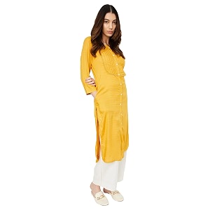 Max Womens Rayon Regular Fit Dobby Regular
