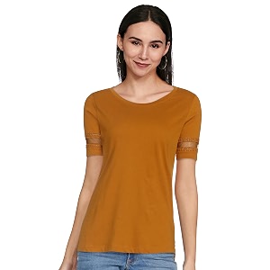 Max Womens Solid Regular Fit Top