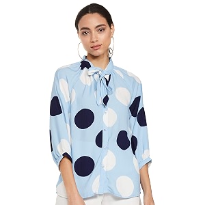 Max Womens Solid Sash Tie-Up Regular Fit