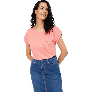 Max Women Cotton Blend Solid Regular Fit