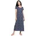 Max Women Cotton Printed Midi Night Gown