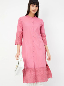 MAX Women Embroidered Straight Kurta