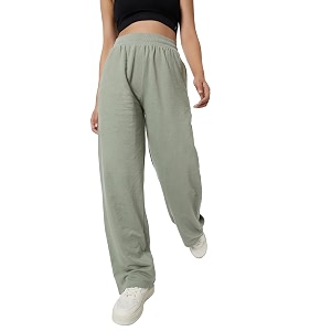 Max Women Loose Mid Rise Solid Athleisure