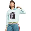 Max Women Polyester Graphic Printed Hooded Sweatshirt