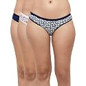 Max Women Polyester Printed Bikini Panties - Pack of 3