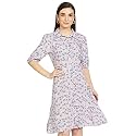 Max Women Printed Spread Collar Shirt Calf