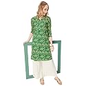 Max Women Rayon Straight Printed Straight Kurta