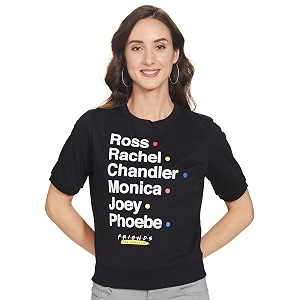 Max Women Regular Fit Friends Printed Round