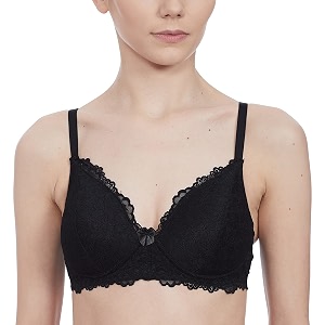 max spandex women textured padded bra