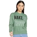 Max Women Cotton Typographic Printed Hooded Sports