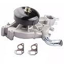 Maxfavor Water Pump with Thermostat 45005 AW5104 for 1999-2006 Chevy Express Tahoe Avalanche Silverado Suburban 1500 2500 3500 Trailblazer SSR W3500 W4500 Tiltmaster 4.8L 5.3L 6.0L Engine Water Pump