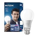 MAGIK Maximo Plus 9W LED Bulb | Cool White (6500K) | B22 Base | Energy Efficient with 4kV Surge Protection | Long Life LED | Pack of 1