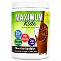 Maximum Kids Complete Organic Powder Mix. Great Tasting, Easy to use, Complete Nutritional Drink with 26 Vitamins and Minerals, 20g of Plant Protein, 3g of Fiber. Kid Tested. Parents Approved.