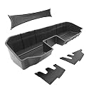 MaxMate Underseat Storage Box Compatible with 2019-2026 Chevy Silverado GMC Sierra 1500; 2020-2026 2500 3500HD Double & Crew Cab, Black Rear Under Seat Extra Cargo Store Organizer | CB5C2278MX