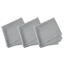 MAXOSHINE Premium Microfiber Cleaning Cloth for Electronics Mobile Lens Eyeglasses Camera Lenses Desktop- Laptop Cleaning Cloth -30 x 30 cm (Pack of 3, Grey)
