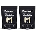Maxpearl Wax Beads for Facial Hair Removal, 1LB Hypoallergenic Hard Wax Beans with Natural Ingredients for Sensitive Skin, Eyebrows, Upper Lip, Chin, Sideburns, Neck &amp; More (Pack of 2)