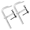 MAXPOWER 8-inch F Clamp, 4-3/4" Throat, Forged Full Steel Bar Clamp
