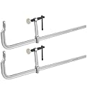 MAXPOWER 24-inch F Clamp, 4-3/4" Throat, Forged Full Steel Bar Clamp
