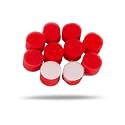 Maxshine 10 Pieces MN01 Mini Polisher and Accessories - 26mm (1”) Red Finishing Pads, Ideal for Precision Car Detailing, Polishing &amp; Buffing Small Areas - Professional Auto Detailing Tools
