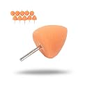 Maxshine 10 Pieces MN01 Mini Polisher and Accessories - 3x3cm (1.18”x1.18”) Orange Polishing Pads, Precision Buffing &amp; Polishing for Tight Spaces, Ideal for Professional Car Detailing