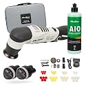 Maxshine 2-Piece M0312 V2 Mini Cordless Polisher &amp; AIO Polish Kit – Lightweight 2lb DA/Rotary Car Buffer, 6-Speed – Auto Detailing Tool for Cars, Trucks, SUVs &amp; Boats, Swirl Removal