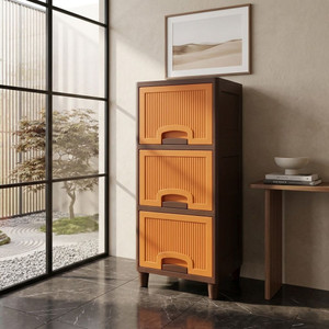 MAXTID Plastic Semi-Open Book Shelf