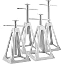 MaxxHaul 50999 RV Stabilizer Jacks 4 Pack - 6000 Lb Capacity Each - Heavy Duty Anti Rust Aluminum - Leveling Range 11.5 Inch to 17.5 Inch for Campers Motorhomes Trailer RV
