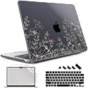 May Chen for M5 MacBook Air 13.6 Inch Case 2026 2025 2024-2022 Release M5 A3449 M4 A3240 M3 A3113 M2 A2681, Plastic Hard Shell Case for MacBook Air 13.6" with Retina Display, Floral Art