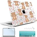 May Chen for M5 MacBook Air 13.6 Inch Case 2026 2025 2024-2022 Release M5 A3449 M4 A3240 M3 A3113 M2 A2681, Plastic Hard Shell Case for MacBook Air 13.6" with Retina Display, Cute Teddy Bear