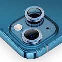 MAYABALLE® Camera Lens Protector Compatible For iPhone 13/iPhone 13 Mini,[Anti-Scratch] Premium Tempered Glass Film Aluminium Alloy Lens Ring Cover-Blue