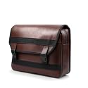 Maya Bike Side Bag Brown PU Leather | Universal Motorcycle Saddle Bag | Premium Brown Side Storage Bag for All Bikes | Heavy Duty PU Leather Fabric, Water Resistant, Large Capacity Travel Bag