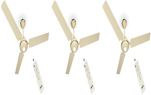maya dcdecoecotechivory with 12 months warranty 1200 mm ceiling fan ivory3  pack of 3