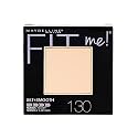 Maybelline New York Fit Me Set + Natural Smooth Powder Makeup, Medium Buff,Dry; Normal Skin 0.3 Oz,51.6 Gram, Beige