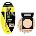 Maybelline New York Fit Me Matte Poreless Powder For All Skin Types, 230 Natural Buff, 8.5G And New York Colossal Kajal, Black, 0.35G, Cream