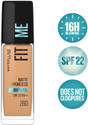 MAYBELLINE NEW YORK Fit Me Matte + Poreless Foundation Natural Matte - Shade 260 Foundation