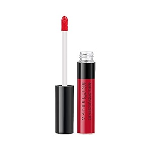 maybelline new york sensational liquid matte lipstick 03 flush it red