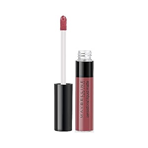 maybelline new york sensational liquid matte lipstick non-sticky non-drying lipstick hassle-free amp precise application long-lasting liquid matte lipstick - 06 best babe 7 ml