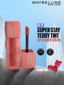 maybelline new york superstay teddy tint - lip and cheek color  skinny dip