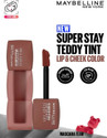 MAYBELLINE NEW YORK Superstay Teddy Tint - Lip and Cheek Color | Mascara Tear