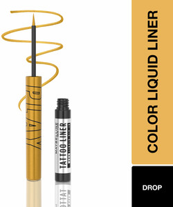 maybelline new york tattoo play gold liquid eyeliner - drop 21ml 21 ml
