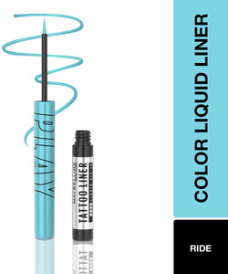 maybelline new york tattoo play light blue liquid eyeliner - ride 21ml 21 ml