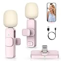 MAYBESTA Mini Wireless Microphone for iPhone, Android: Bluetooth Lavalier Lapel Phone Microphones for YouTube Video Recording - Clip on Mic for Tiktok Interview Podcast Vlog