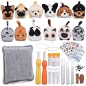 Mayboos Needle Felting Kit, 12 Pcs Doll Making Needle Felting Starter Kit