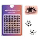 MAYCREATE® 100 PCS Lashes Cluster, Fairy Lash Extension Kit Cluster Lashes Individual C Curl Wispy False Eyelashes DIY Eyelash Manga Anime Cluster Lash Extensions Mix Lashes