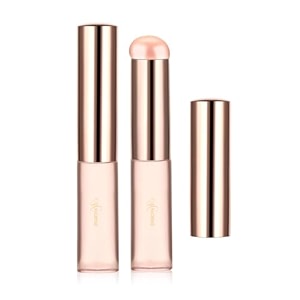 maycreate 2pcs silicone lip applicator with dustproof cap for makeup pink