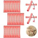 MAYCREATE 30Pcs Hair Perming Kit, Perm Rods, Heatless Curler, Rollers